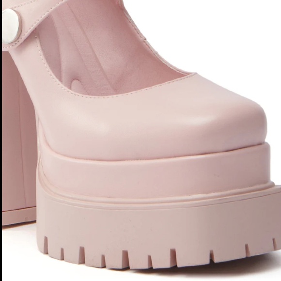 AKIRA AZALEA WANG VIOLINA PINK CHUNKY PLATFORM PUMP Size 7.57.5 - Picture 10 of 10